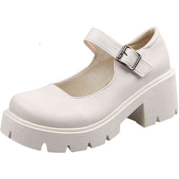 thick soled white round head mary jane single sho women's 2021 spring high heel jk small british style, Black;white
thick soled white round head mary jane single sho women's 2021 spring high heel jk small british style, Black;white