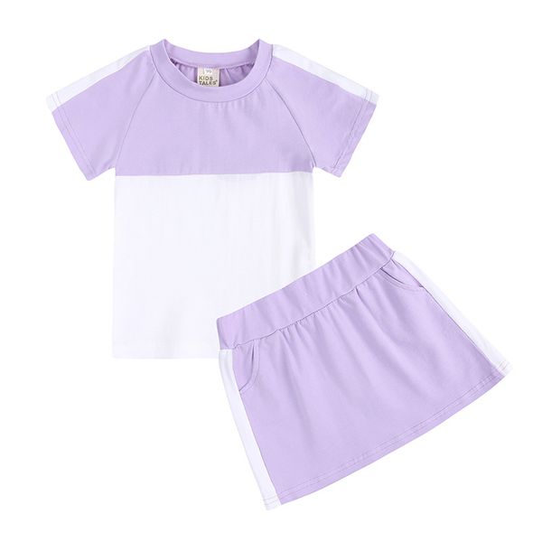 2pcs summer kids girl clothes set 5-14t short sleeve t-shirt skirts outfits teenage girls clothing sets, White
2pcs summer kids girl clothes set 5-14t short sleeve t-shirt skirts outfits teenage girls clothing sets, White