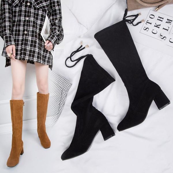 boots winter women fashion knee-high long snow high heel shoes ladies square casual solid boot 2021, Black
boots winter women fashion knee-high long snow high heel shoes ladies square casual solid boot 2021, Black