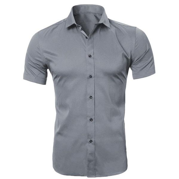 men's casual shirts solid fashion 2021 business formal wear short-sleeve cotton shirt male slim fit blouse men us size, White;black
men's casual shirts solid fashion 2021 business formal wear short-sleeve cotton shirt male slim fit blouse men us size, White;black