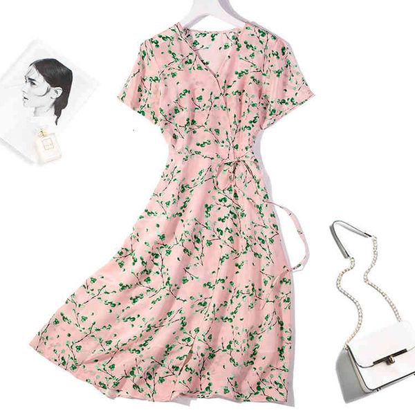 dress women's 100% pure silk cap sleeve two layers printed long wrap dress pink floral l xl jn473, Black;gray
dress women's 100% pure silk cap sleeve two layers printed long wrap dress pink floral l xl jn473, Black;gray