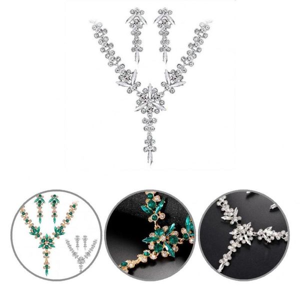 earrings & necklace trendy choker exquisite lightweight wedding jewelry set stud 1, Silver
earrings & necklace trendy choker exquisite lightweight wedding jewelry set stud 1, Silver