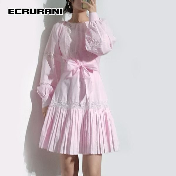 casual dresses ecrurani bowknot elegant crinkle dress for female round neck long sleeve high waist women's mini 2021 summer clothes, Black;gray
casual dresses ecrurani bowknot elegant crinkle dress for female round neck long sleeve high waist women's mini 2021 summer clothes, Black;gray
