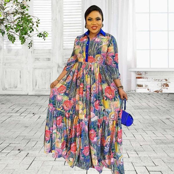 ethnic clothing african dresses for women dashiki floral printed button maxi dress robe boubou africaine femme bazin plus size, Red
ethnic clothing african dresses for women dashiki floral printed button maxi dress robe boubou africaine femme bazin plus size, Red