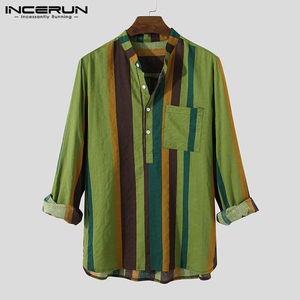 vintage long sleeve striped shirts mens stand collar patchwork camisa casual cotton pocket blusas incerun men plus size 7 men's, White;black
vintage long sleeve striped shirts mens stand collar patchwork camisa casual cotton pocket blusas incerun men plus size 7 men's, White;black