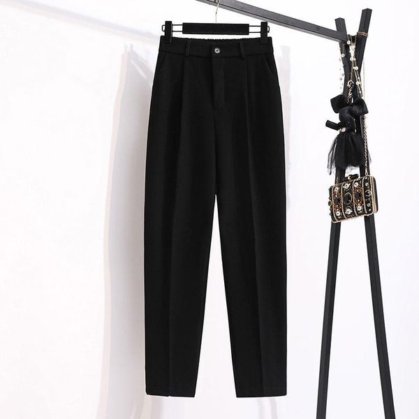 women's pants & capris women 2021 spring autumn fashion office wear straight female high waist loose trousers ladies casual solid suit, Black;white
women's pants & capris women 2021 spring autumn fashion office wear straight female high waist loose trousers ladies casual solid suit, Black;white