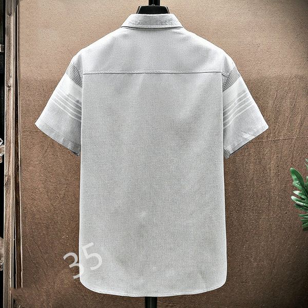2021 fashion ironing business short sleeve shirt men's lazy style casual stripe checked size -3xl#08, White;black
2021 fashion ironing business short sleeve shirt men's lazy style casual stripe checked size -3xl#08, White;black