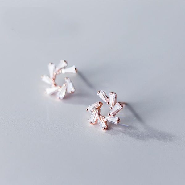 stud mloveacc korea style fashion clear cz flower earrings for women 925 sterling silver c shape jewelry, Golden;silver
stud mloveacc korea style fashion clear cz flower earrings for women 925 sterling silver c shape jewelry, Golden;silver