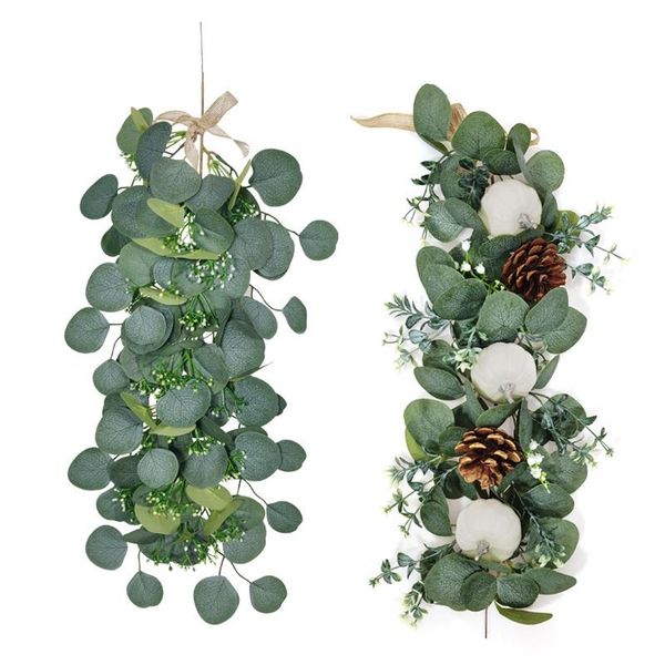 decorative flowers & wreaths wall artificial ecualyptus vine for home decor green plant hanging leaf party garden room decoration
decorative flowers & wreaths wall artificial ecualyptus vine for home decor green plant hanging leaf party garden room decoration