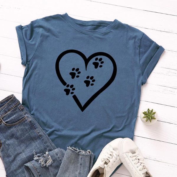 women's t-shirt women love cat footprint print harajuku casual cotton 2021 summer korean streetwear loose tee shirt, White
women's t-shirt women love cat footprint print harajuku casual cotton 2021 summer korean streetwear loose tee shirt, White