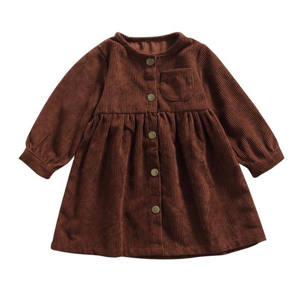 girl's dresses 2021 baby girl 1pcs casual long sleeve fashion solid color round neck single-breasted a-line dress children clothes, Red;yellow
girl's dresses 2021 baby girl 1pcs casual long sleeve fashion solid color round neck single-breasted a-line dress children clothes, Red;yellow