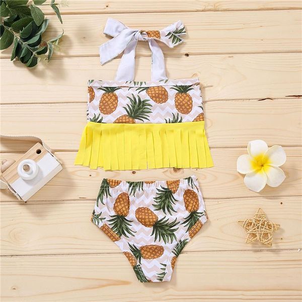one-piece suits 2pcs kid girl's swimsuit set print sleeveless fringed halter and shorts two-piece suit for swimming beach vacation
one-piece suits 2pcs kid girl's swimsuit set print sleeveless fringed halter and shorts two-piece suit for swimming beach vacation
