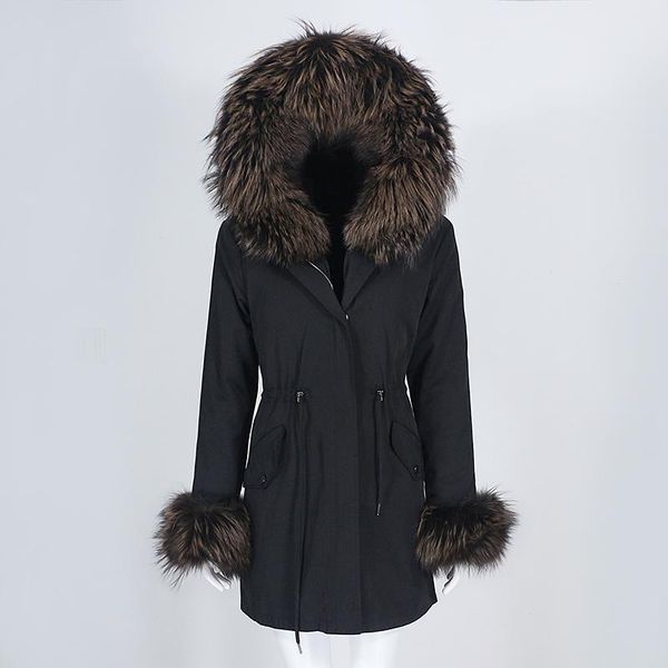 women's fur & faux menina bonita 2021 waterproof long parka real coat winter jacket women natural raccoon collar hooded warm detachable, Black
women's fur & faux menina bonita 2021 waterproof long parka real coat winter jacket women natural raccoon collar hooded warm detachable, Black