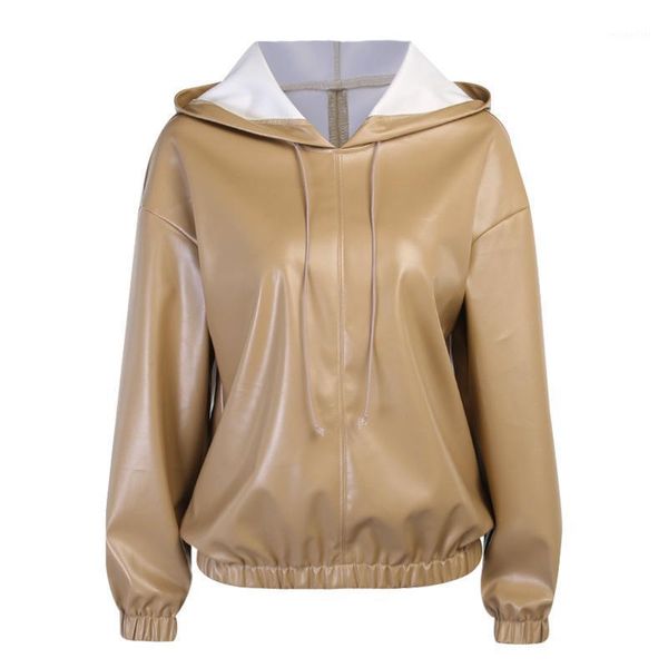 streetwear women 2021 spring women's hoody windproof solid color simple leather all-match round neck hooded youth female hoodies & swea, Black
streetwear women 2021 spring women's hoody windproof solid color simple leather all-match round neck hooded youth female hoodies & swea, Black