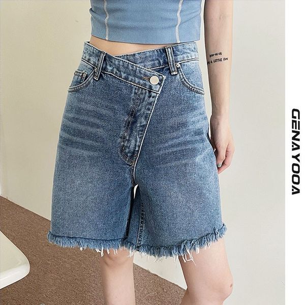 genayooa streetwear korean short jeans femme biker high summer irregular waist design denim shorts casual 210417, White;black
genayooa streetwear korean short jeans femme biker high summer irregular waist design denim shorts casual 210417, White;black