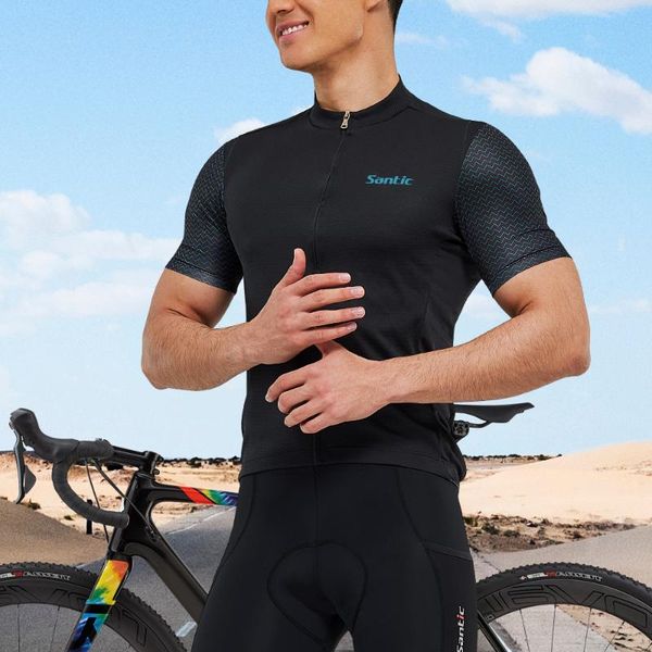 racing jackets santic cycling short sleeve mountain bike summer men breathable and quick dry, Black;red
racing jackets santic cycling short sleeve mountain bike summer men breathable and quick dry, Black;red