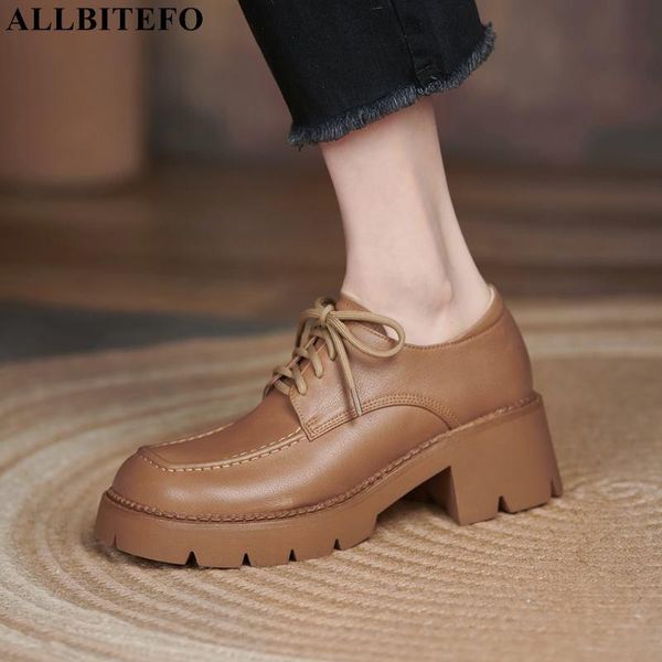 dress shoes allbitefo high-end lace-up fashion soft genuine leather thick soled platform women high heel heels, Black
dress shoes allbitefo high-end lace-up fashion soft genuine leather thick soled platform women high heel heels, Black