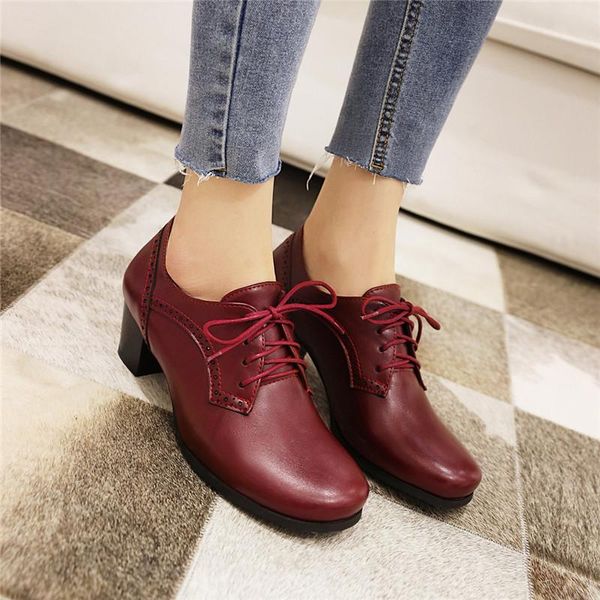 dress shoes ymechic spring 2021 womens heels lace up block heel brogue pumps wine red green black retro high woman
dress shoes ymechic spring 2021 womens heels lace up block heel brogue pumps wine red green black retro high woman