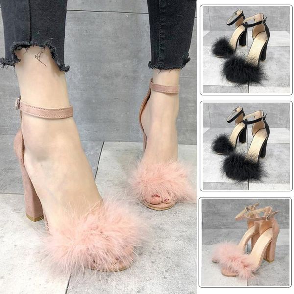 womens ladies block high heel sandals ankle tie up fur strappy platforms shoes concise fashion women shoes#g40, Black
womens ladies block high heel sandals ankle tie up fur strappy platforms shoes concise fashion women shoes#g40, Black