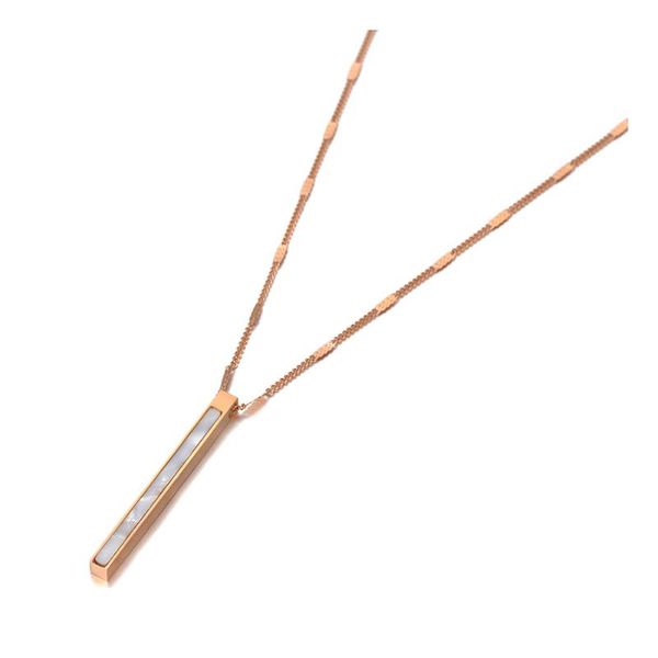 pendant necklaces simple design white shell long strip charm necklace for women trendy titanium steel cz crystal n20211, Silver 
pendant necklaces simple design white shell long strip charm necklace for women trendy titanium steel cz crystal n20211, Silver