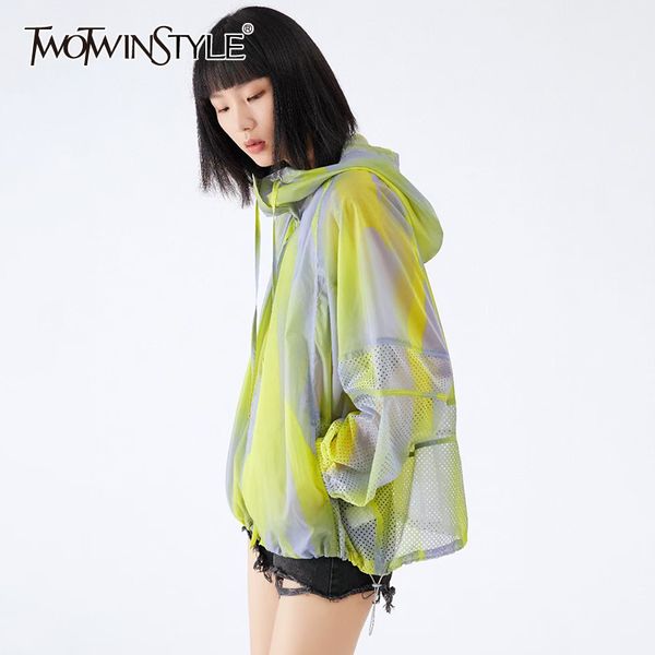 loose short sun protection coat for women long sleeve print hit color drawstring casual jackets female fashion new 210428, Black;brown
loose short sun protection coat for women long sleeve print hit color drawstring casual jackets female fashion new 210428, Black;brown
