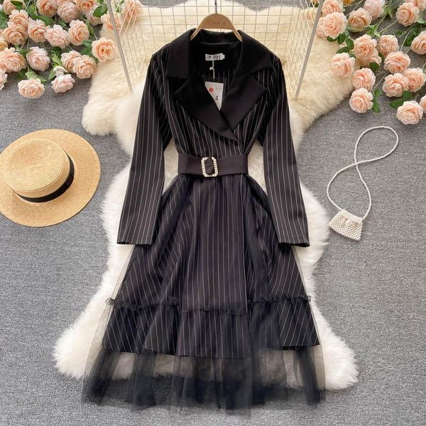 casual dresses ftlzz spring autumn office lady notched striped patchwork long sleeve gauze dress women fashion a-line with belt, Black;gray
casual dresses ftlzz spring autumn office lady notched striped patchwork long sleeve gauze dress women fashion a-line with belt, Black;gray