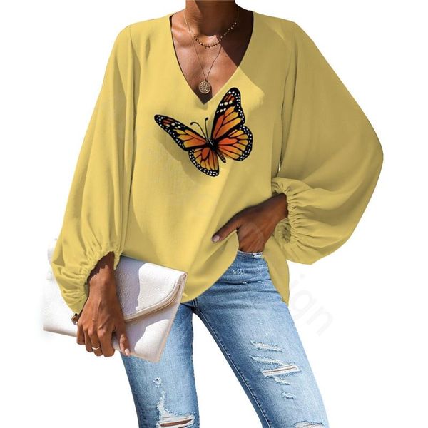 women's blouses & shirts yellow womens and casual lantern sleeves ladies butterfly printed shirt korean summer fashion women clothing, White
women's blouses & shirts yellow womens and casual lantern sleeves ladies butterfly printed shirt korean summer fashion women clothing, White