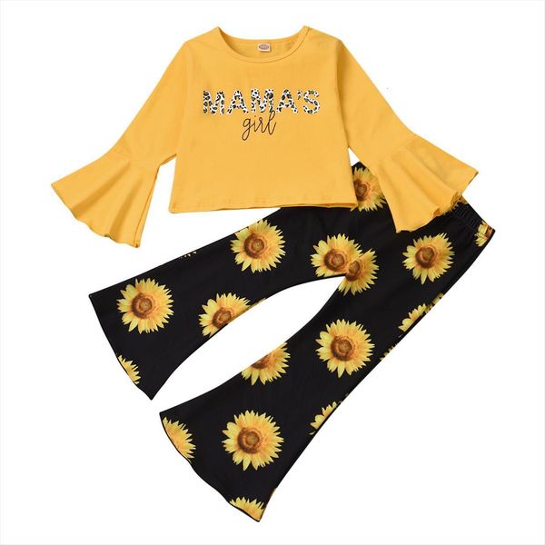 2 6y spring infant baby girls clothes sets 2pcs letter sunflowers print long sleeve sweatshirt flare pants, White
2 6y spring infant baby girls clothes sets 2pcs letter sunflowers print long sleeve sweatshirt flare pants, White