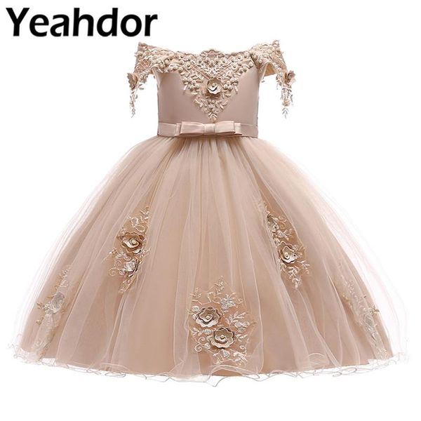 girl's dresses flower girls dress embroidered princess pageant wedding party kids vestidos for prom gown filles robes, Red;yellow
girl's dresses flower girls dress embroidered princess pageant wedding party kids vestidos for prom gown filles robes, Red;yellow