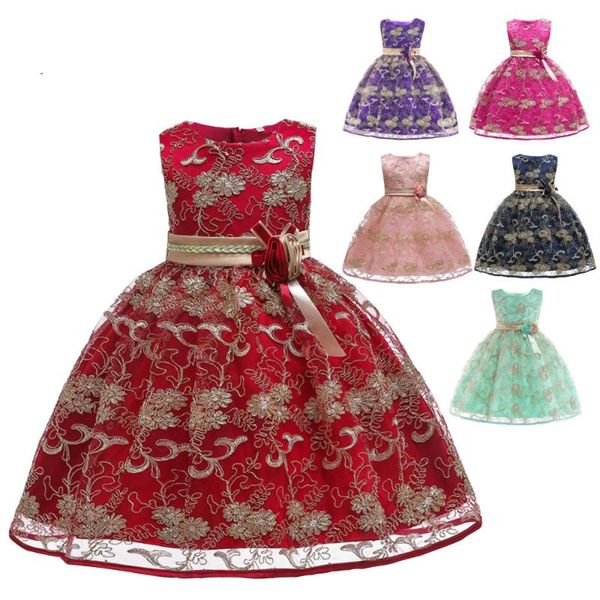 girl's dresses girls party kids lace embroidery birthday wedding dress with flower band children clothing ball gown, Red;yellow
girl's dresses girls party kids lace embroidery birthday wedding dress with flower band children clothing ball gown, Red;yellow