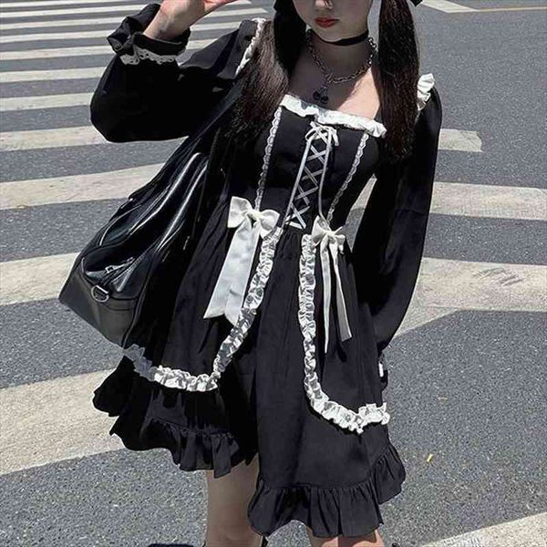 kawaii lolita milkmaid japanese womens dress maid costume gothic ruffle bandage staple long sleeve autumn, Black;gray
kawaii lolita milkmaid japanese womens dress maid costume gothic ruffle bandage staple long sleeve autumn, Black;gray