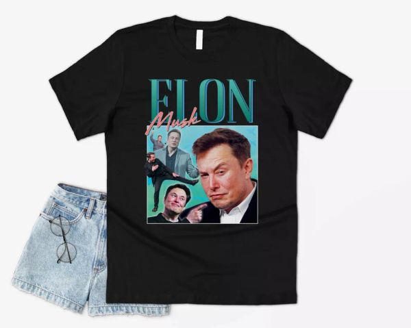 elon musk homage t-shirt tee funny icon meme legend 80's 90's retro tesla, White;black
elon musk homage t-shirt tee funny icon meme legend 80's 90's retro tesla, White;black