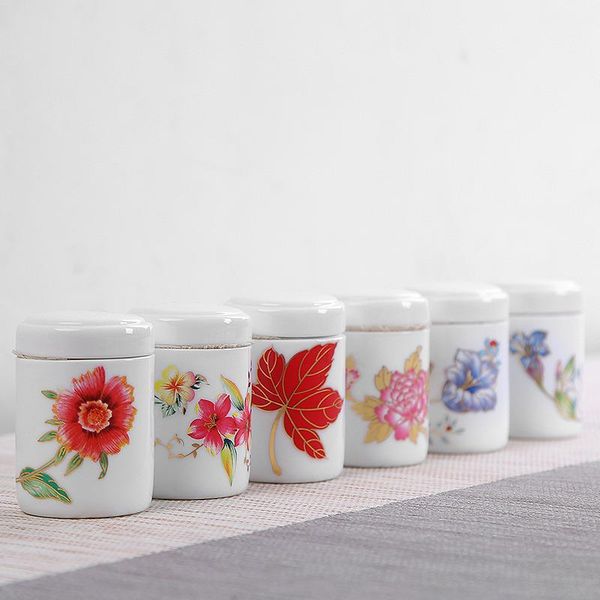 storage bottles & jars colorful flower pattern ceramic box 4.5*6.6cm candy jar dried fruit container multi colors spices 1pcs
storage bottles & jars colorful flower pattern ceramic box 4.5*6.6cm candy jar dried fruit container multi colors spices 1pcs