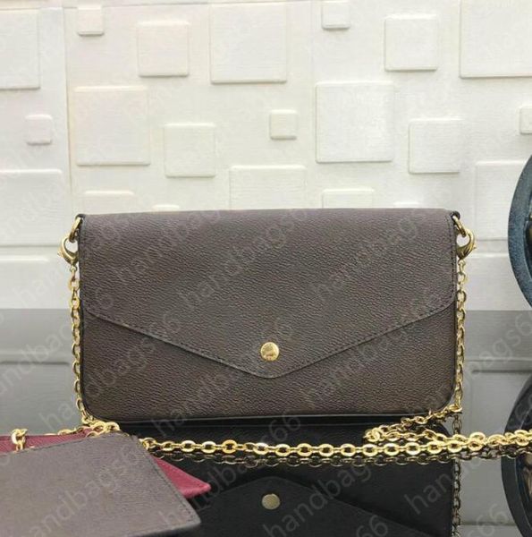 with box brand vintage designer hobo women shoulder bag silver chain tote clutchbag handbag pochette felicie removable m61276 153
with box brand vintage designer hobo women shoulder bag silver chain tote clutchbag handbag pochette felicie removable m61276 153