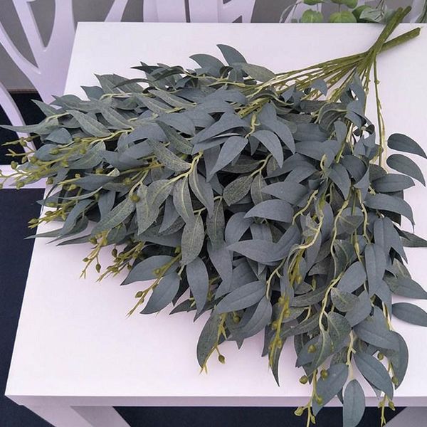artificial willow bouquet fake leaves for home christmas wedding decoration jugle party vine faux foliage plants wreath decorative flowers &
artificial willow bouquet fake leaves for home christmas wedding decoration jugle party vine faux foliage plants wreath decorative flowers &