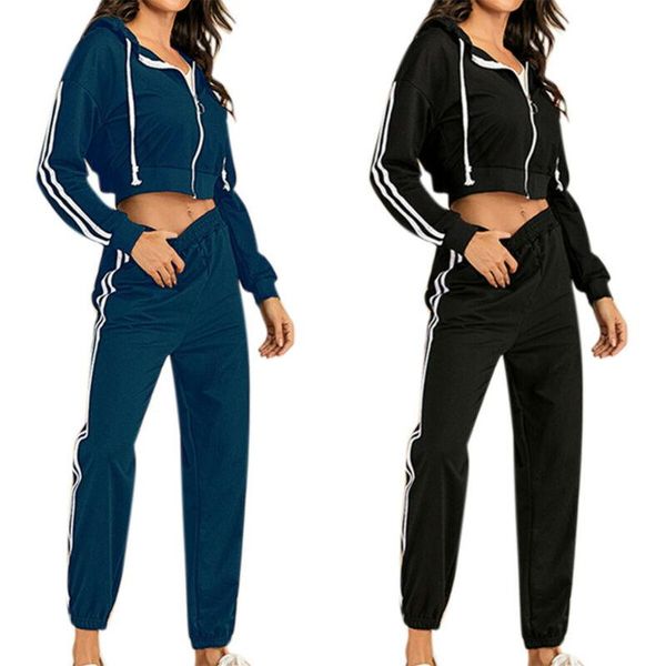 women's two piece pants women jogging tracksuit set hoodie sweatshirts crop +pants athletic sports fashion sport casual suit, White
women's two piece pants women jogging tracksuit set hoodie sweatshirts crop +pants athletic sports fashion sport casual suit, White
