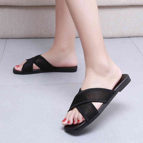 slippers lucyever breathable mesh beach women summer cross strap square toe slides woman comform outdoor casual flat flip flops zf, Black
slippers lucyever breathable mesh beach women summer cross strap square toe slides woman comform outdoor casual flat flip flops zf, Black