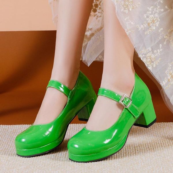 girls sweet platform mary jane pumps 6 colour fashion patent pu women buckle strap high heels shoes for dress, Black
girls sweet platform mary jane pumps 6 colour fashion patent pu women buckle strap high heels shoes for dress, Black