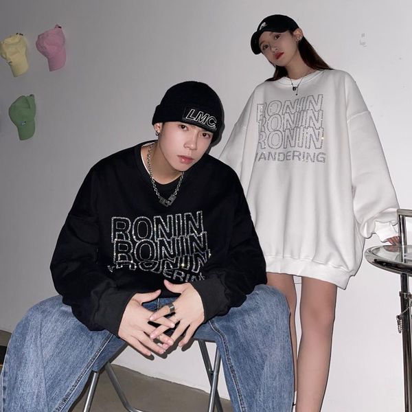 men's hoodies & sweatshirts 21 autumn tide high street rhinestone letter printing loose couple large size pullover sweatshirt, Black
men's hoodies & sweatshirts 21 autumn tide high street rhinestone letter printing loose couple large size pullover sweatshirt, Black
