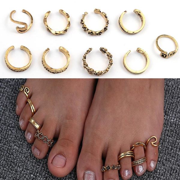 cluster rings 9pcs summer beach vacation knuckle foot ring open toe set for women girls finger heart adjustable jewellery wholesale, Golden;silver
cluster rings 9pcs summer beach vacation knuckle foot ring open toe set for women girls finger heart adjustable jewellery wholesale, Golden;silver