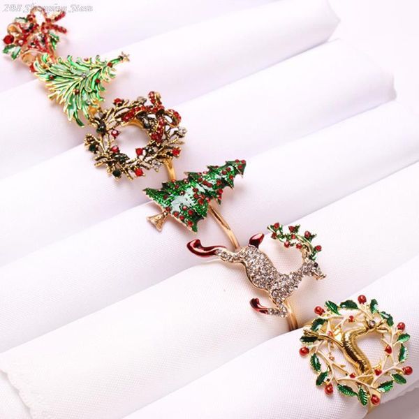 napkin rings 2022 christmas elk xmas tree snowflakes alloy holders buckle party dinner table decor
napkin rings 2022 christmas elk xmas tree snowflakes alloy holders buckle party dinner table decor