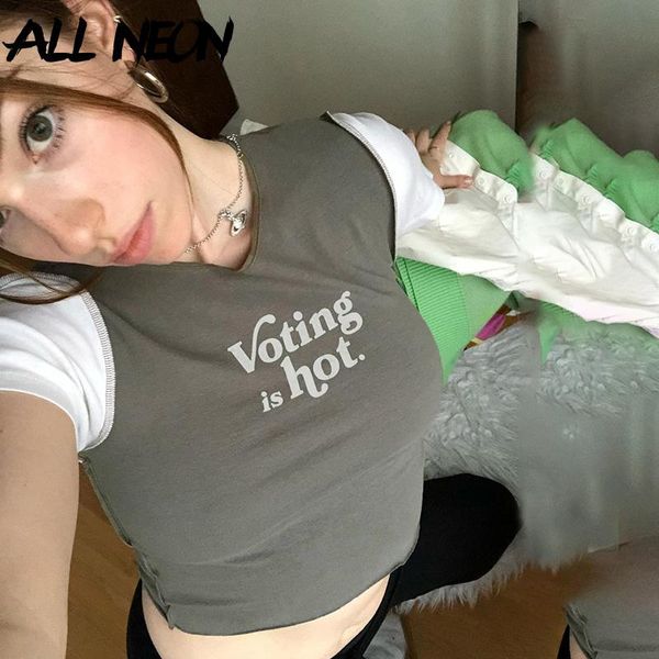 allneon vintage y2k patchwork green crop 2000s fashion letter printing o-neck short sleeve t-shirts cute streetwear baby t women's t-s, White
allneon vintage y2k patchwork green crop 2000s fashion letter printing o-neck short sleeve t-shirts cute streetwear baby t women's t-s, White