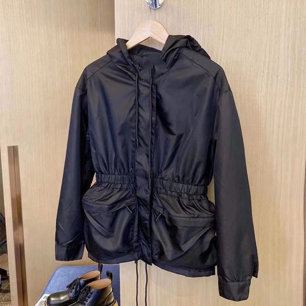 jacket wind clothing autumn women's triangle micro chapter double pocket drawcord waist jacket loose casual work clothes 090203, Black;brown
jacket wind clothing autumn women's triangle micro chapter double pocket drawcord waist jacket loose casual work clothes 090203, Black;brown