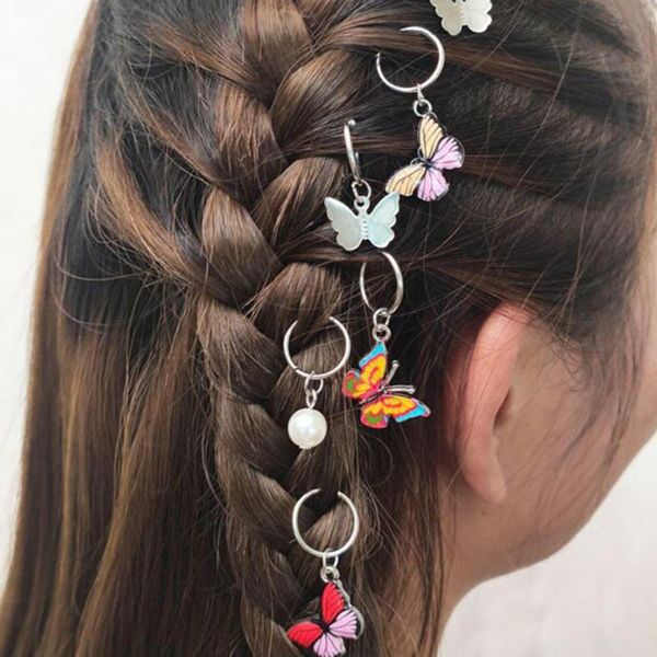 hair accessories butterfly diy pendant clip for women street braid trend headdress girls hairpins, Slivery;white
hair accessories butterfly diy pendant clip for women street braid trend headdress girls hairpins, Slivery;white
