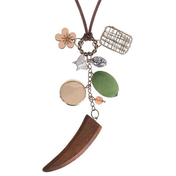 fashion retro necklace velvet rope wood flower butterfly pendant neck jewelry folk-custom quality decoration chain necklaces, Silver
fashion retro necklace velvet rope wood flower butterfly pendant neck jewelry folk-custom quality decoration chain necklaces, Silver