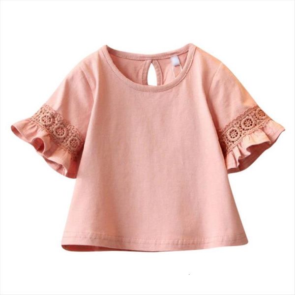 children girls clothes baby girl flare sleeve round neck print lace shirts kids summer casual blouse, White;black
children girls clothes baby girl flare sleeve round neck print lace shirts kids summer casual blouse, White;black