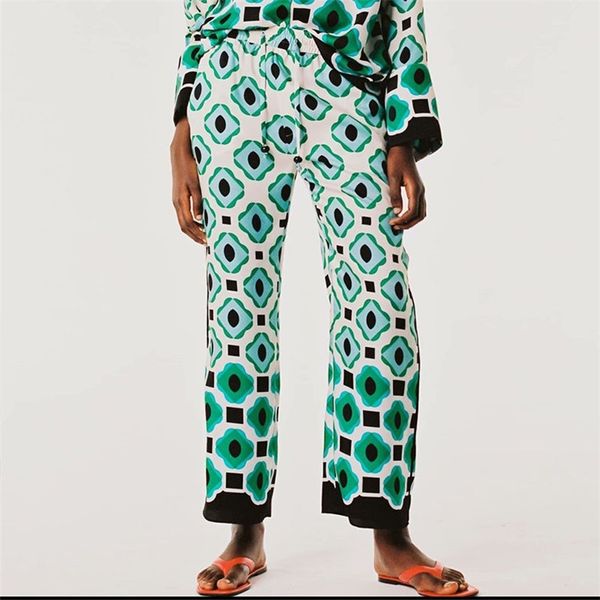 women summer casual straight pants za elastic waist bow tie geometric print female fashion street trousers clothes 210513, Blue
women summer casual straight pants za elastic waist bow tie geometric print female fashion street trousers clothes 210513, Blue
