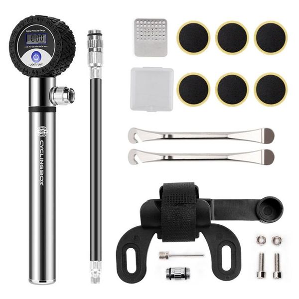 bike pumps 120 psi bicycle repair kit& tire pump, home tool portable patches fixes, inflator, pump a0ka
bike pumps 120 psi bicycle repair kit& tire pump, home tool portable patches fixes, inflator, pump a0ka