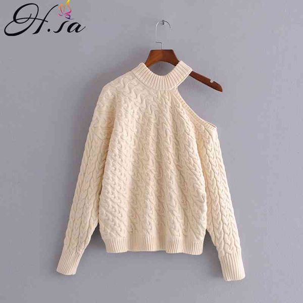 h.sa women fashion and one shoulder off pullovers sweater jumpers twisted long harajuku knit sweaters 210417, White;black
h.sa women fashion and one shoulder off pullovers sweater jumpers twisted long harajuku knit sweaters 210417, White;black