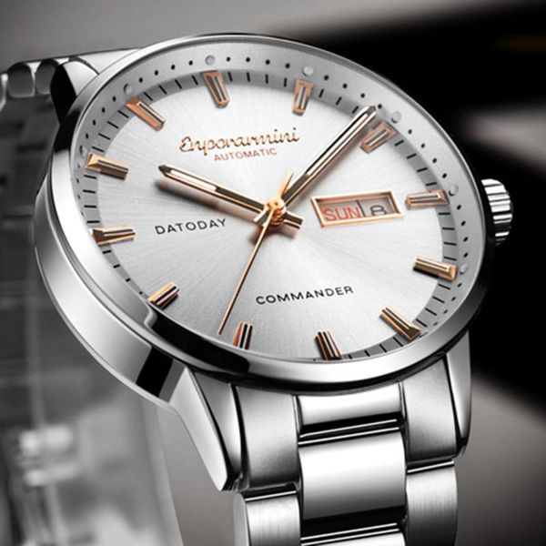 wristwatches luxury business automatic watch men fashion mechanical mens 41mm stainless steel waterproof luminous watches 2021, Slivery;brown
wristwatches luxury business automatic watch men fashion mechanical mens 41mm stainless steel waterproof luminous watches 2021, Slivery;brown
